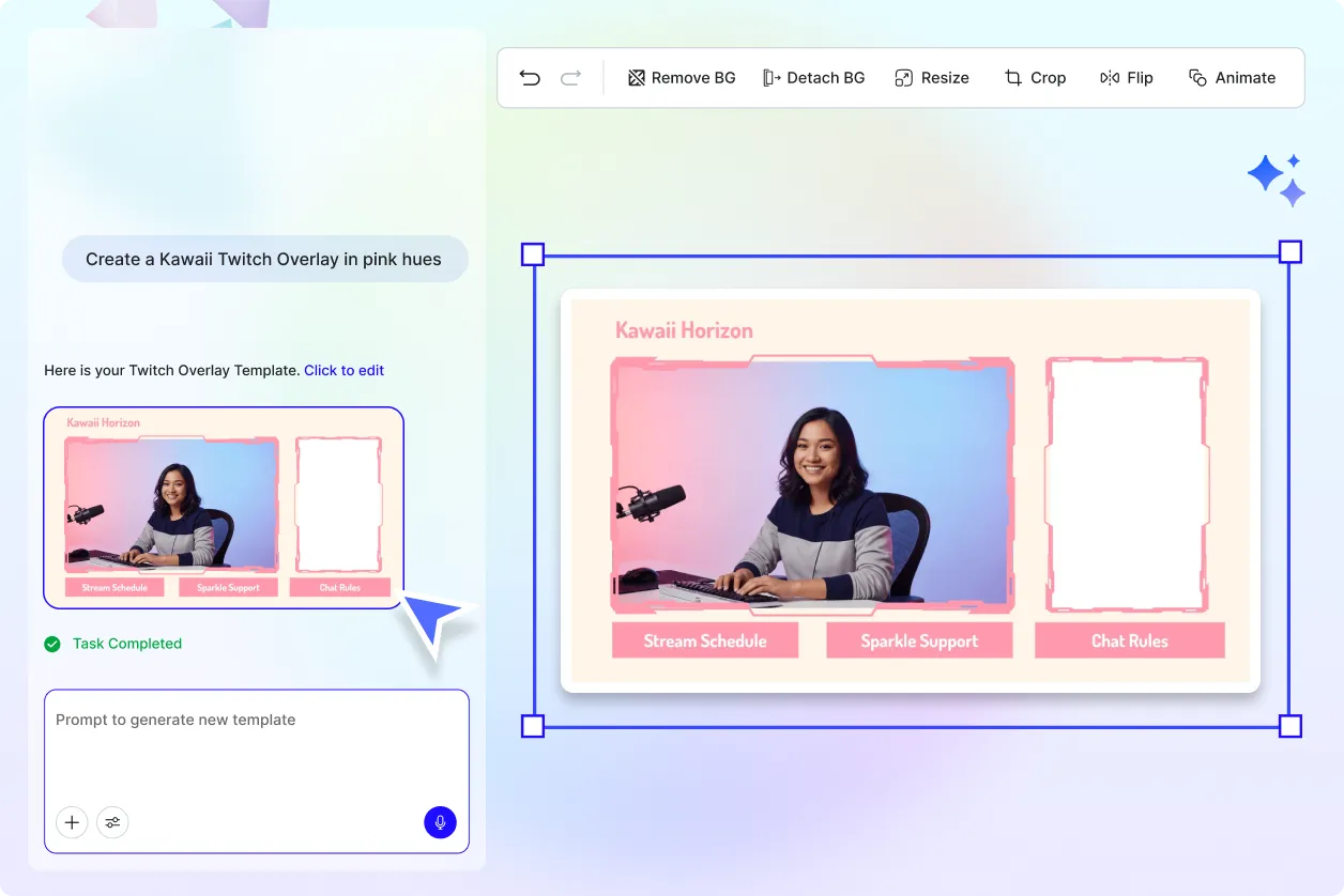 Free AI Twitch Overlay Generator, Create Twitch Overlay Images Online [ No Signup ]